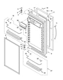 Refrigerator door parts
