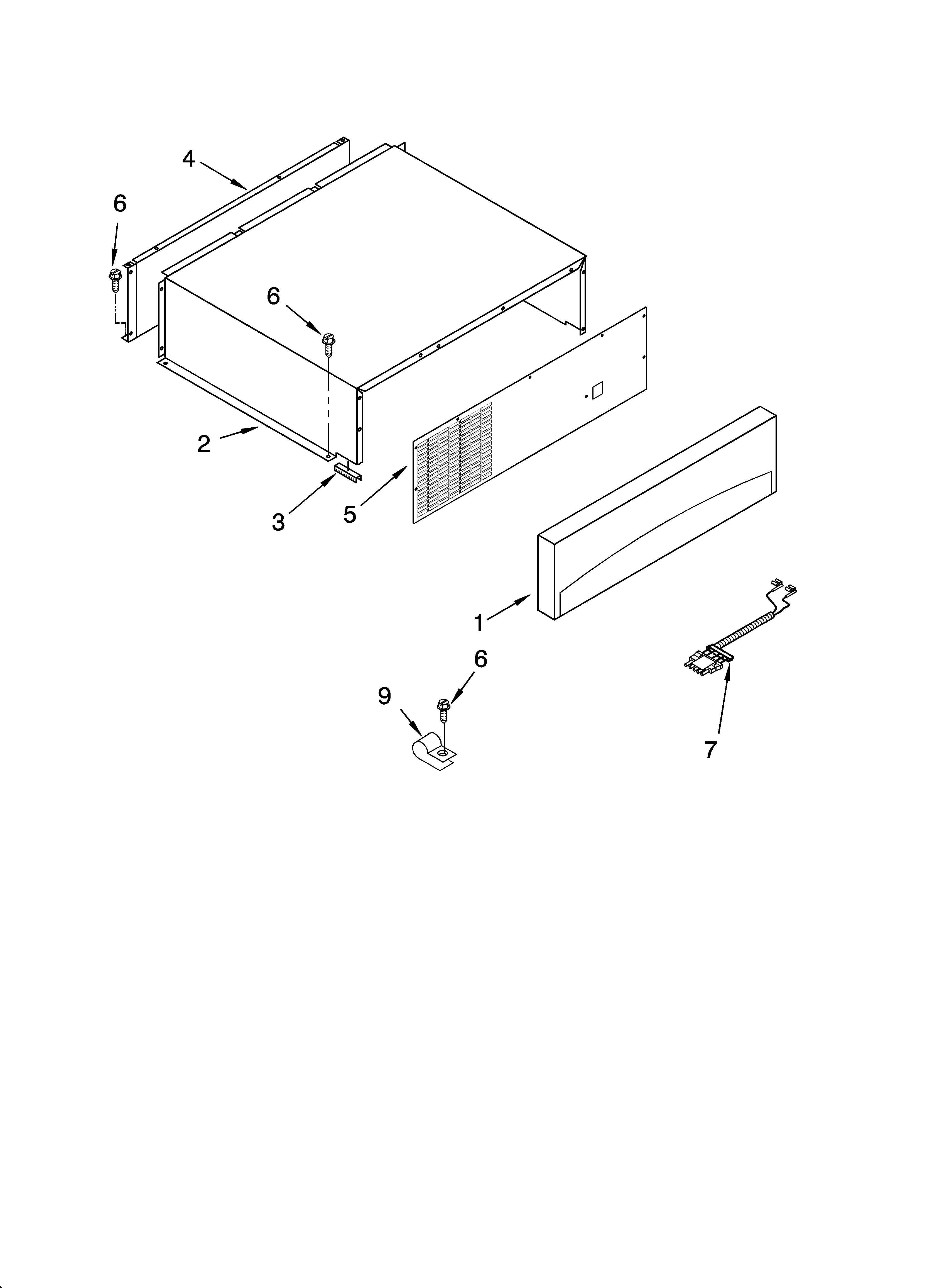 Top grille and unit cover parts