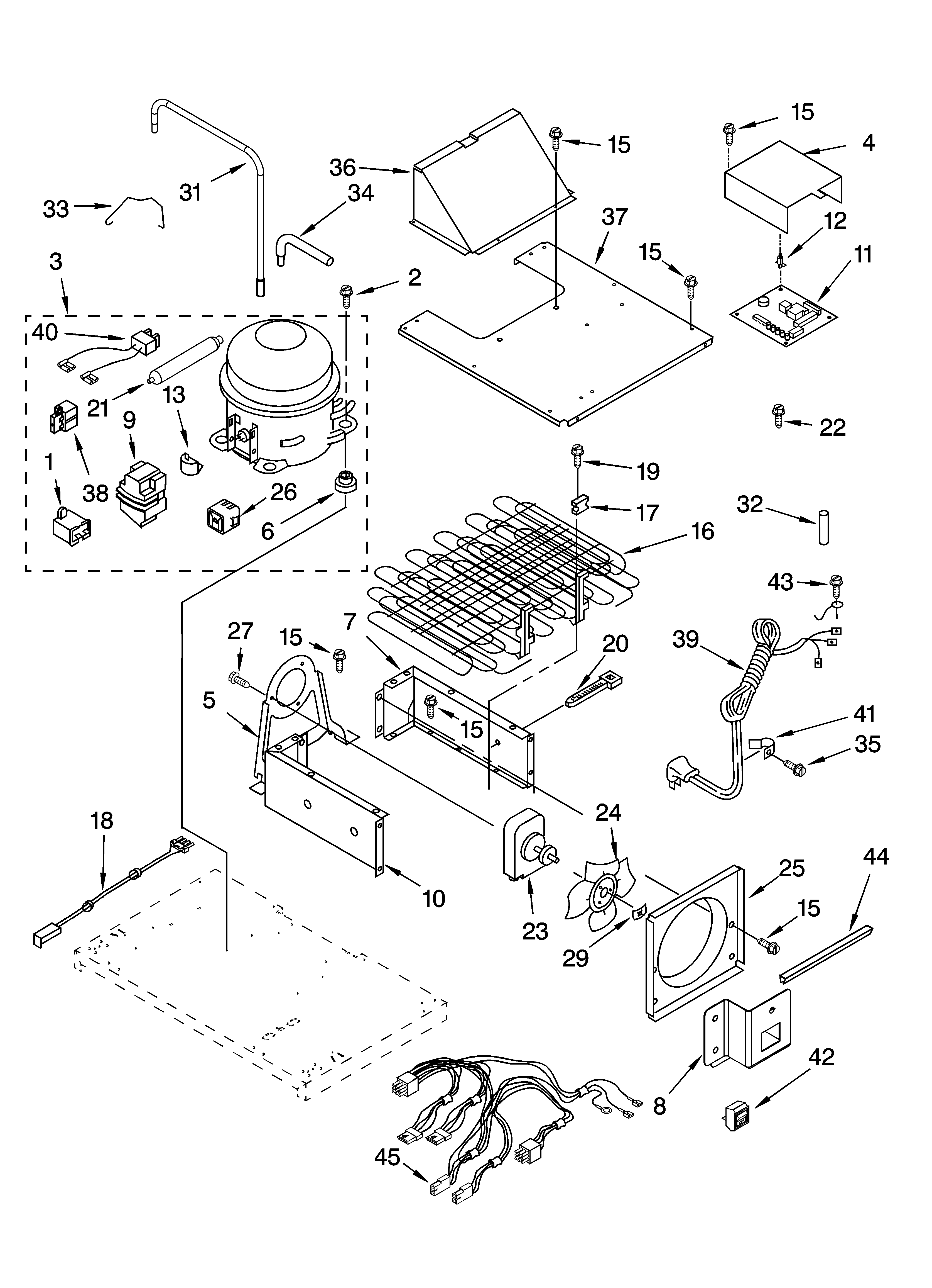 Upper unit parts