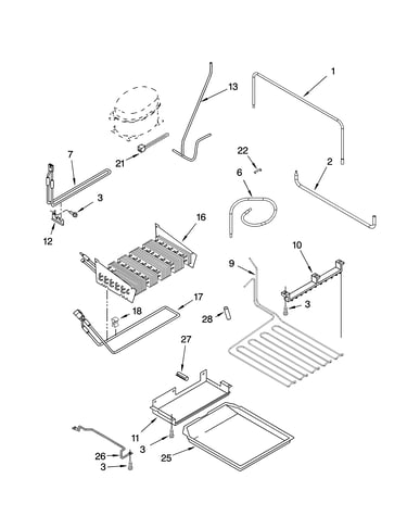 Lower unit and tube parts