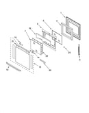 Oven door parts