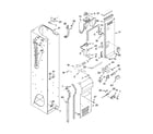 KitchenAid KSSV42FMS01 freezer liner and air flow parts diagram