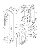 Freezer liner and air flow parts