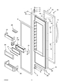 Refrigerator door parts