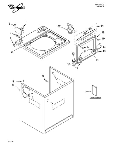 Top and cabinet parts