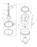 Agitator, basket and tub parts