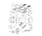 Whirlpool MH9181XMT1 interior and ventilation parts diagram