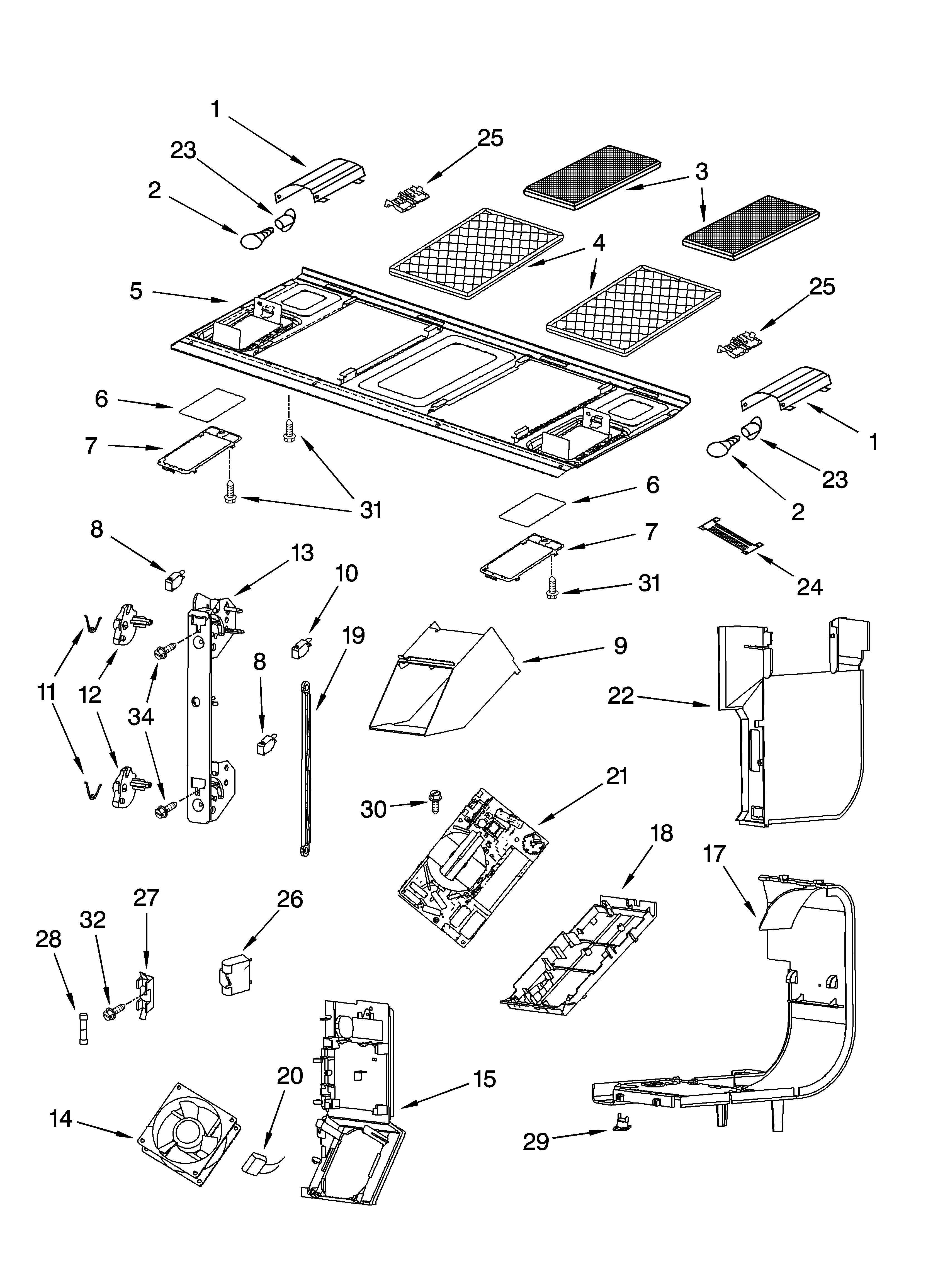 INTERIOR AND VENTILATION PARTS
