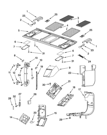 Interior and ventilation parts