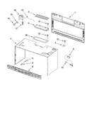 Cabinet and installation parts