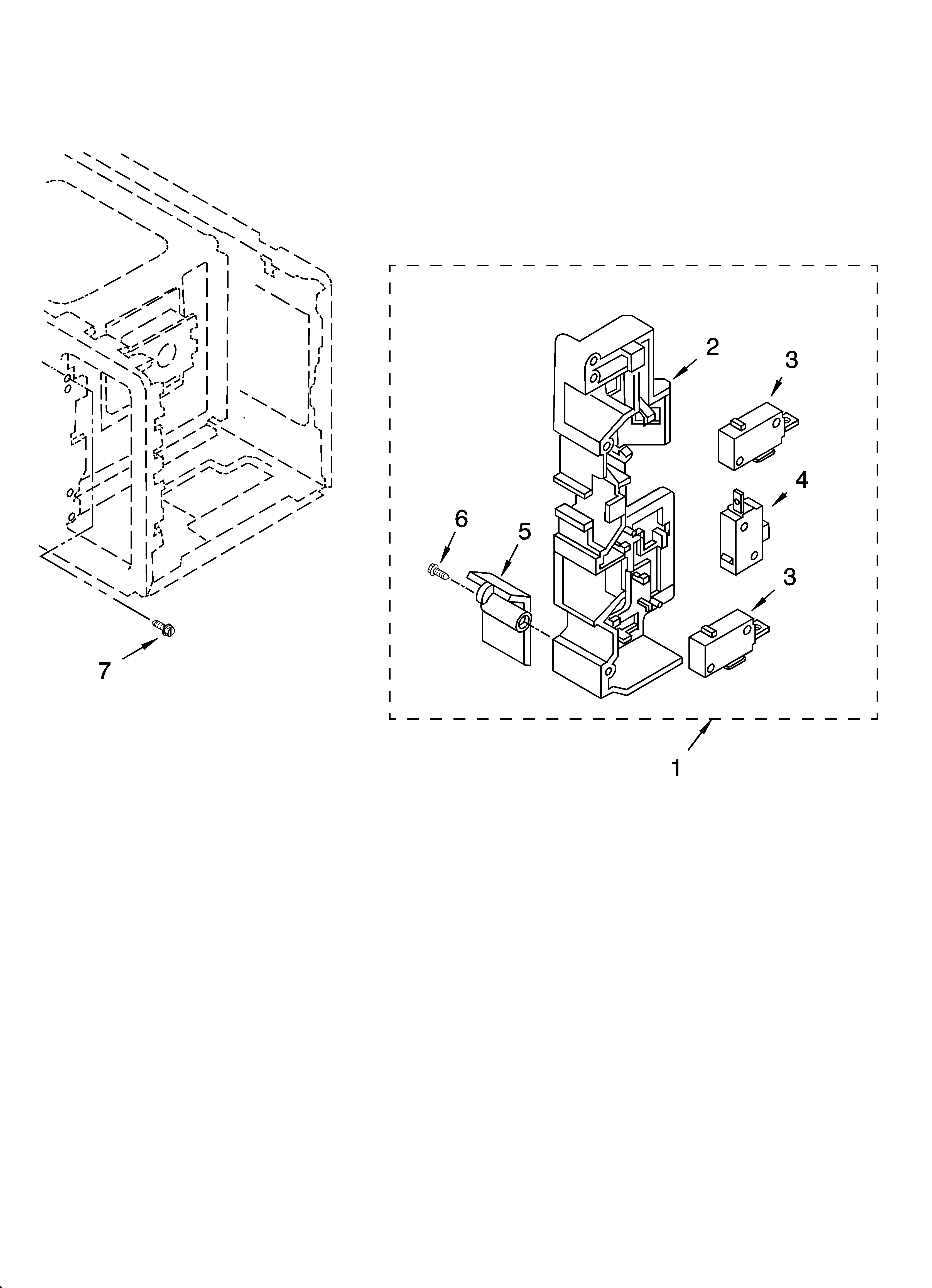Latch board parts