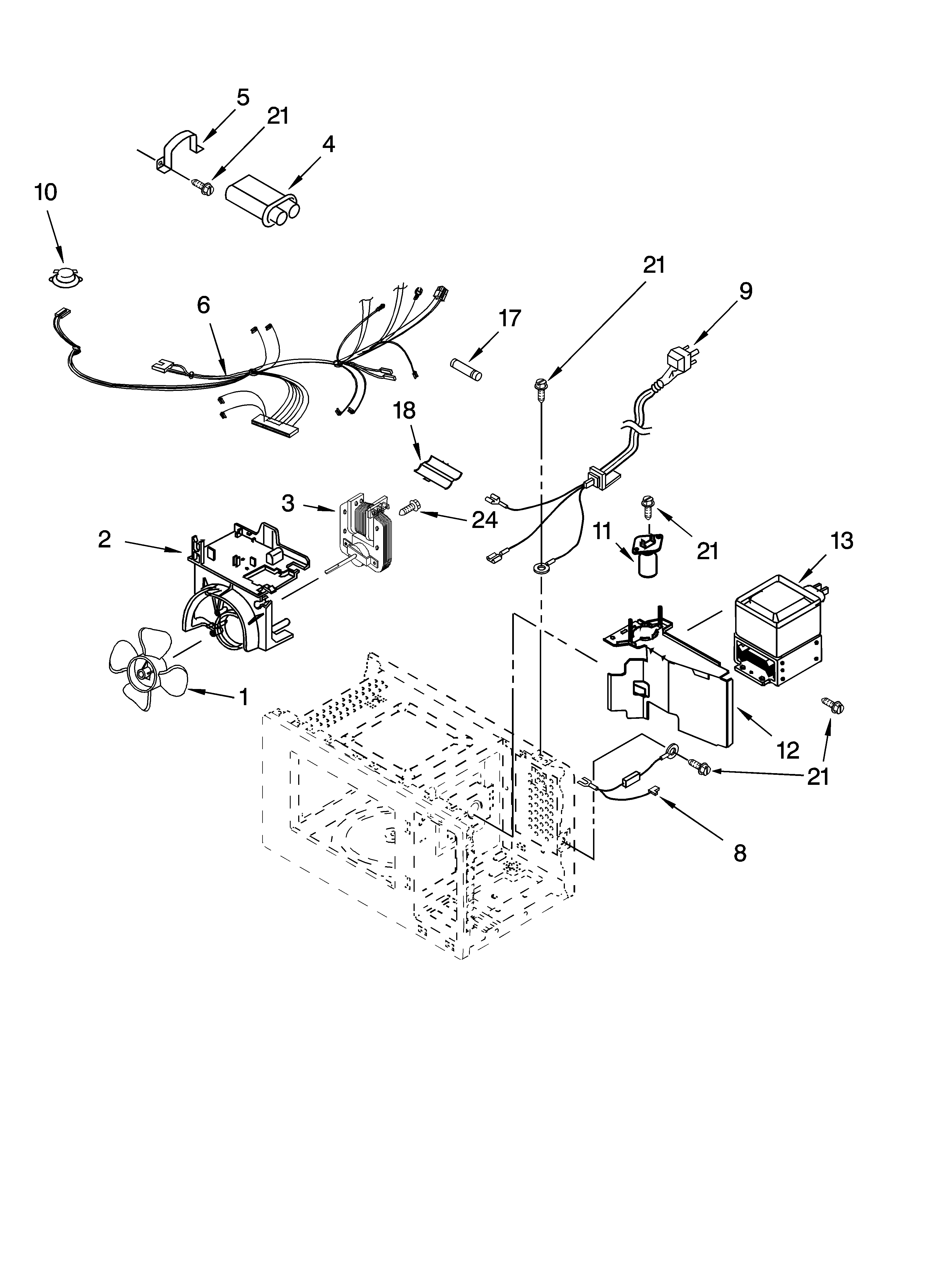 Oven interior parts