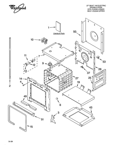 Lower oven parts