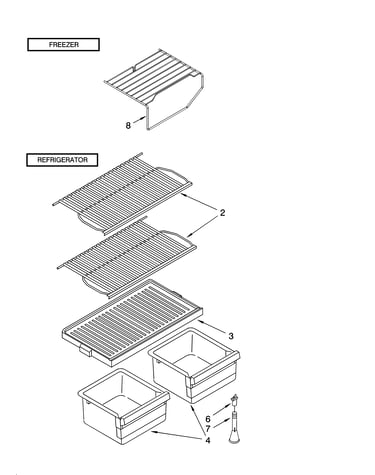 Shelf parts, optional parts