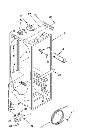 Refrigerator liner parts