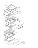 Refrigerator shelf parts