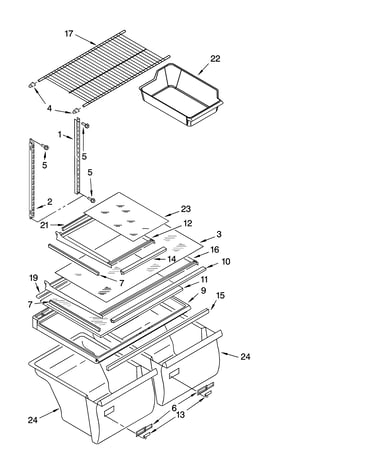 Shelf parts, optional parts