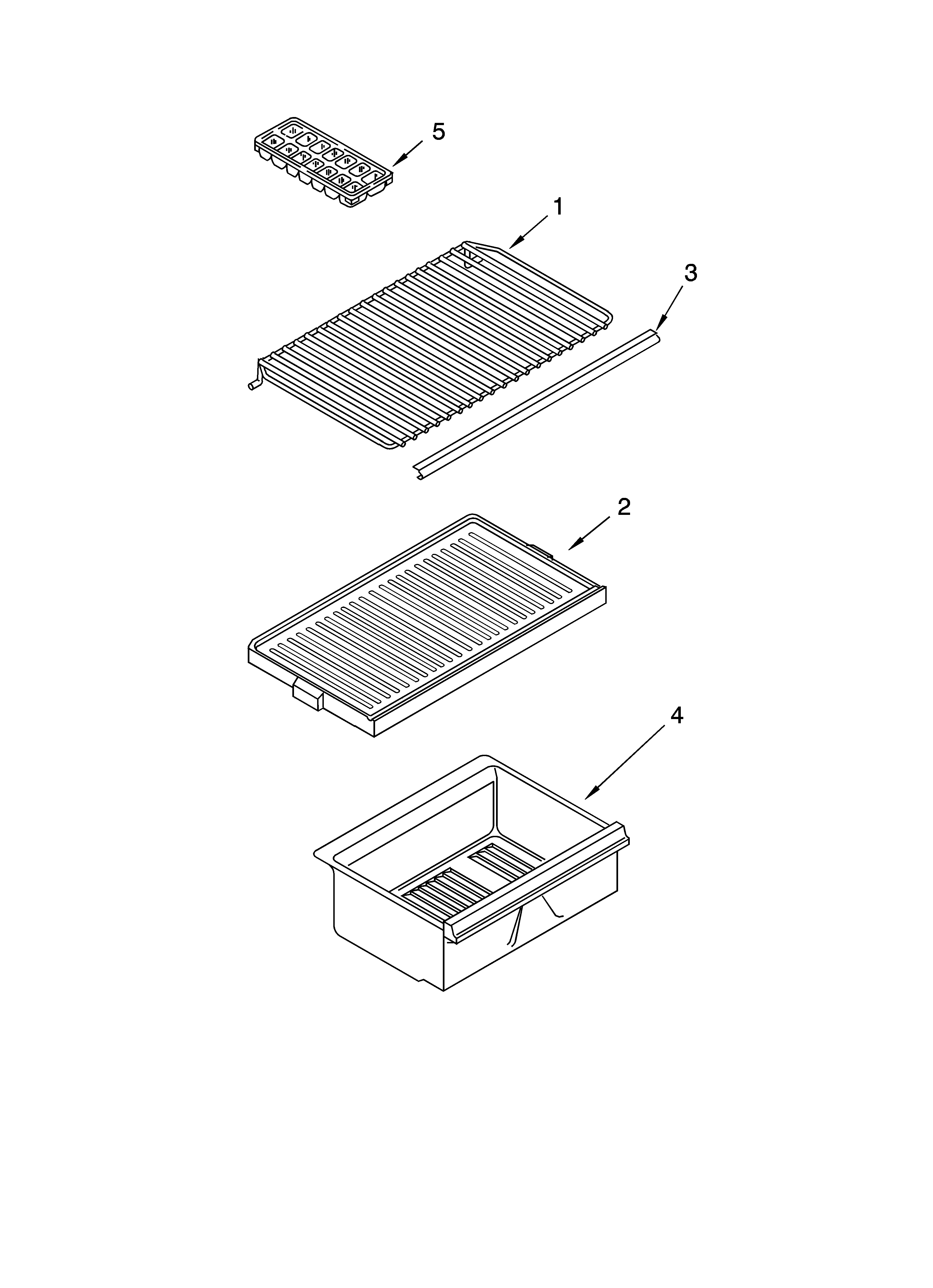 SHELF PARTS, OPTIONAL PARTS (NOT INCLUDED)