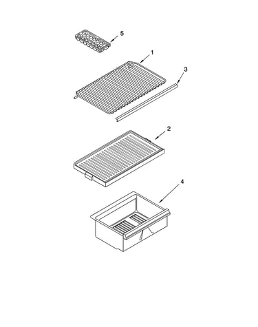 Shelf parts, optional parts (not included)