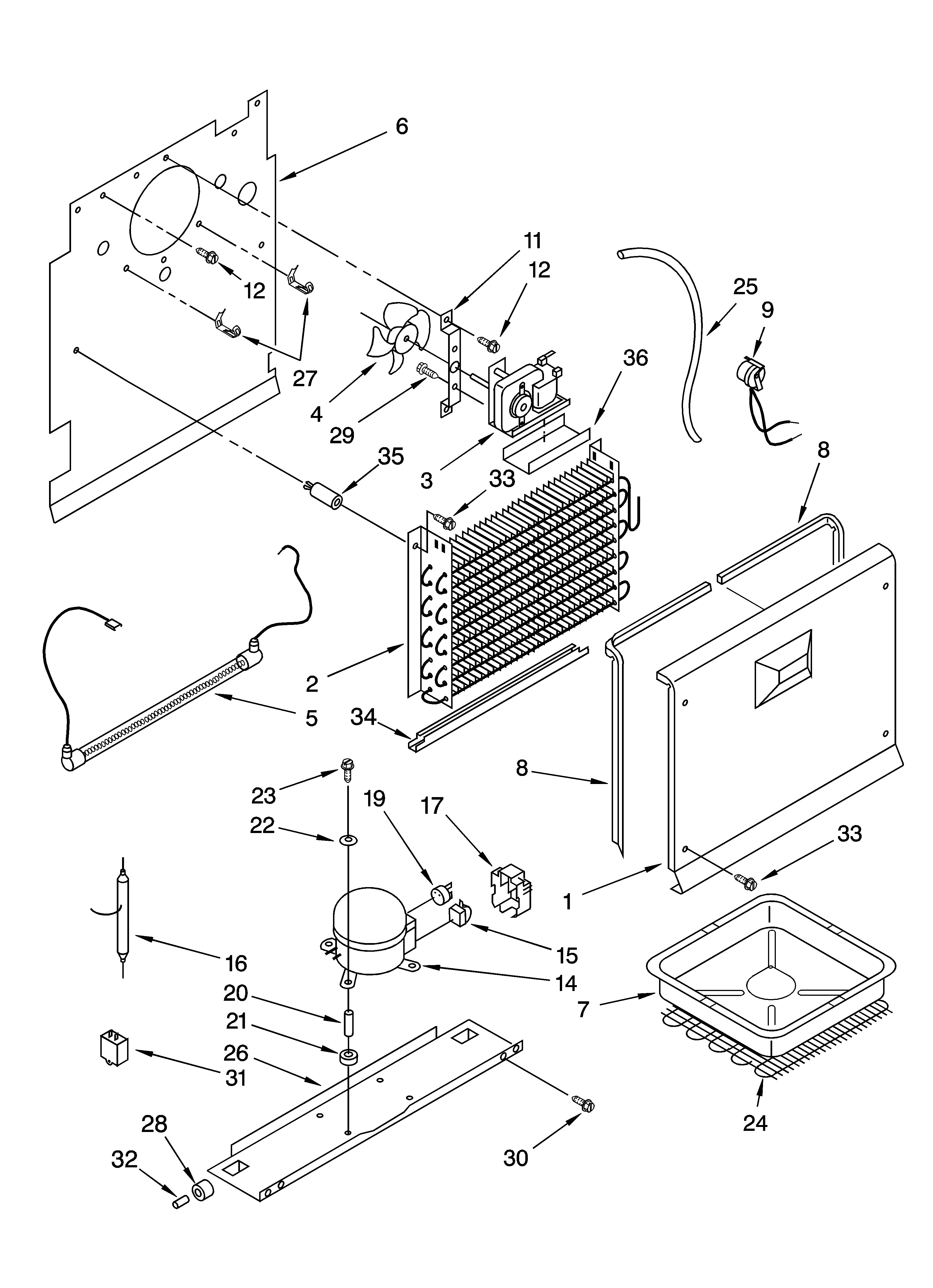 UNIT PARTS, PARTS NOT ILLUSTRATED