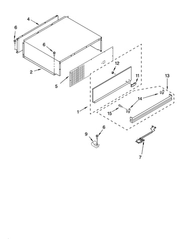 Top grille and unit cover parts
