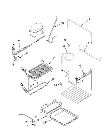 Lower unit and tube parts