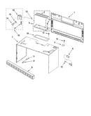 Cabinet and installation parts
