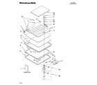 KitchenAid KIDS36EPSS0 lid and latch parts diagram