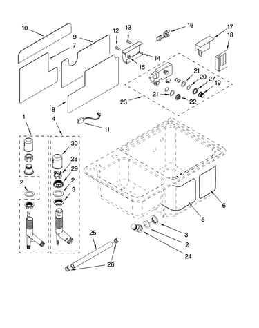 Air-gap and dispenser parts