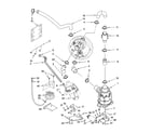KitchenAid KIDS36EPSS0 pump and motor parts diagram