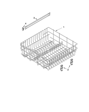Upper rack and track parts
