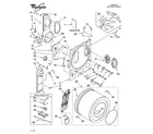 Whirlpool LER3622PQ1 bulkhead parts diagram