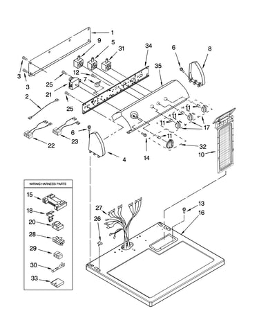 Top and console parts