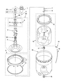 Agitator, basket and tub parts