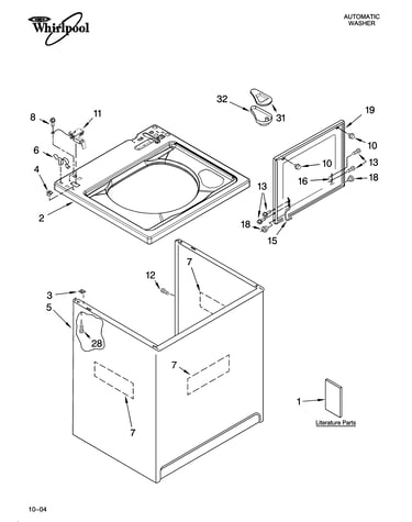 Top and cabinet parts