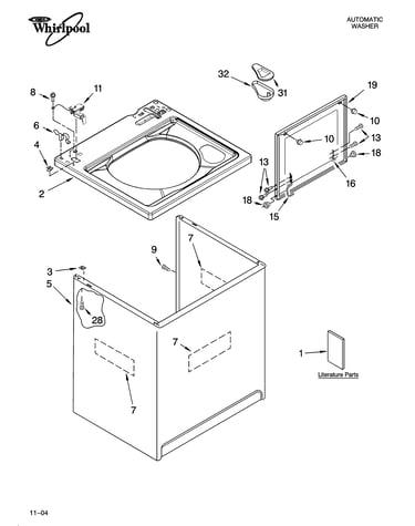 Top and cabinet parts