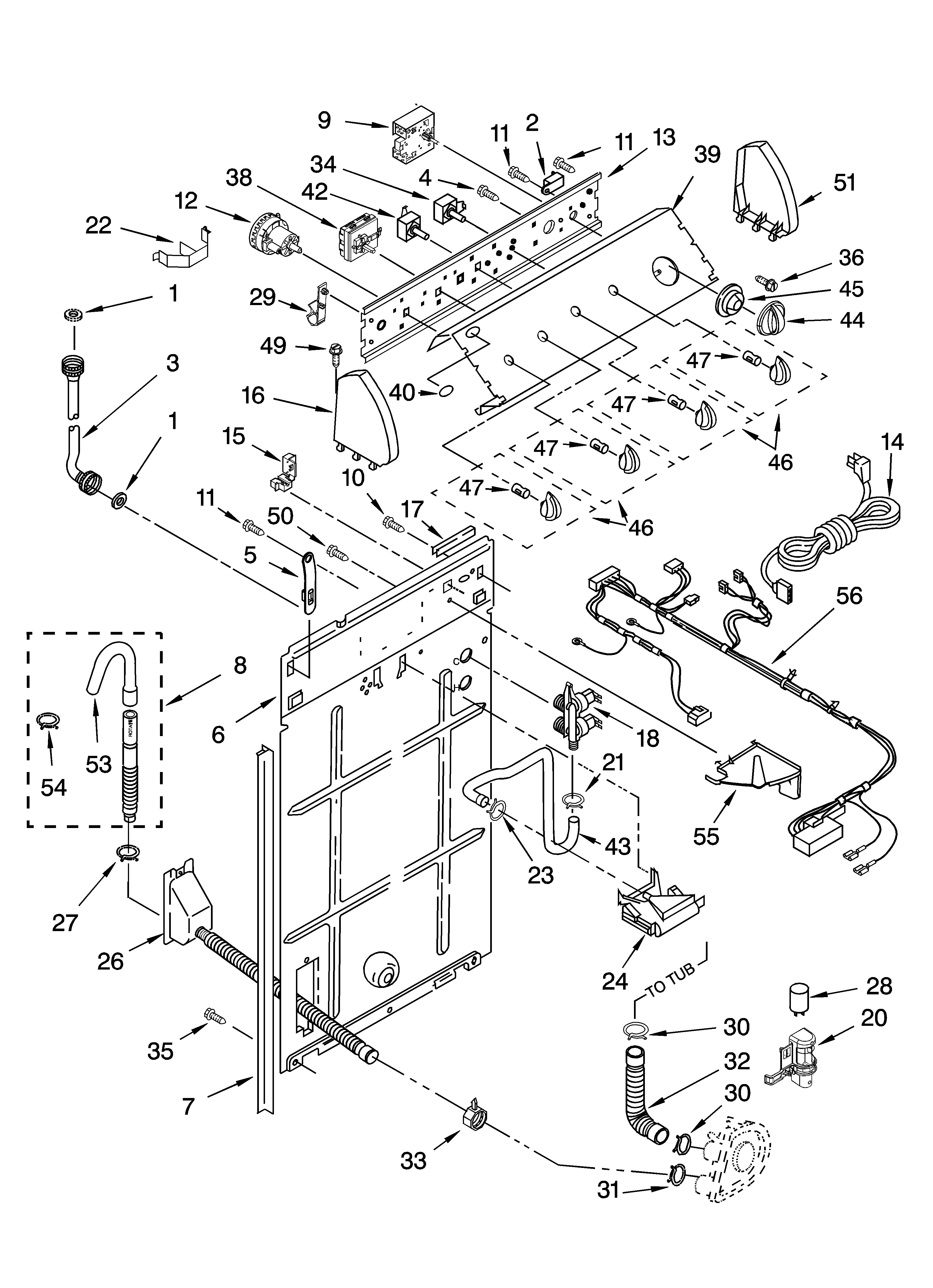 CONTROLS AND REAR PANEL PARTS