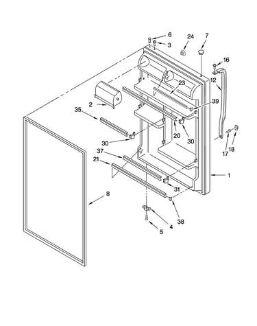 Refrigerator door parts