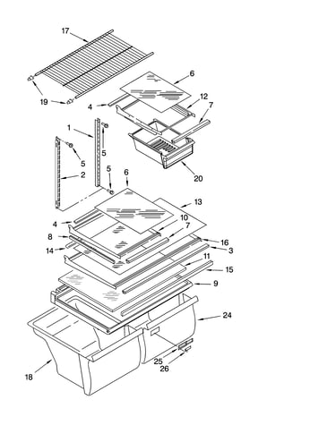 Shelf parts, optional parts