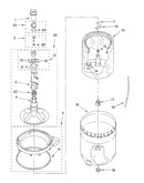 Agitator, basket and tub parts