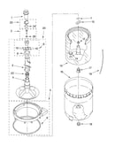 Agitator, basket and tub parts