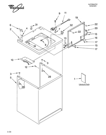 Top and cabinet parts