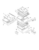 Refrigerator shelf parts