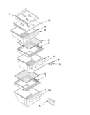 Refrigerator shelf parts