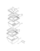 Refrigerator shelf parts