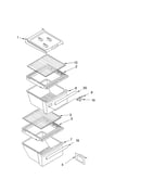Refrigerator shelf parts
