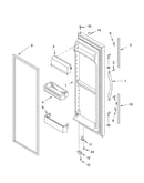 Refrigerator door parts