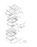 Refrigerator shelf parts