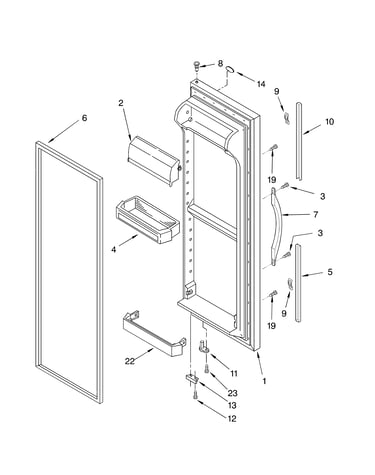 Refrigerator door parts