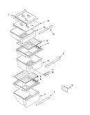 Refrigerator shelf parts